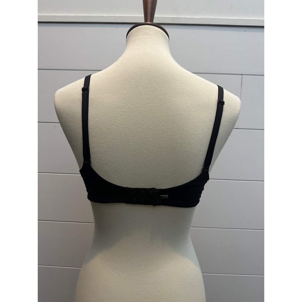 Victorias Secret Second Skin Push Up Bra Black Underwire 34D D75 - Picture 3 of 4